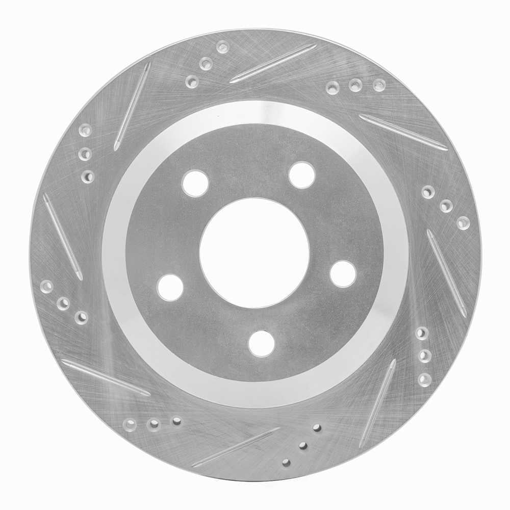 Dynamic Friction Company 631-52013L DFC Brake Rotor - Drilled And Slotted - Silver
