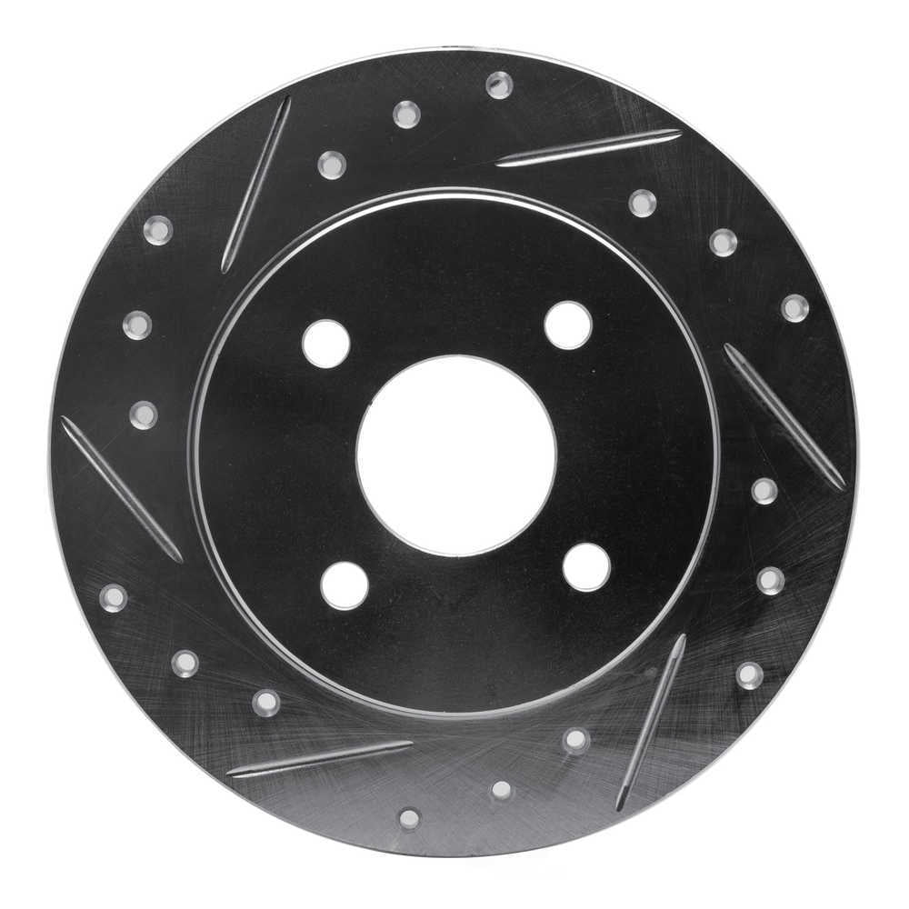 Dynamic Friction Company 631-53000L DFC Brake Rotor - Drilled And Slotted - Silver