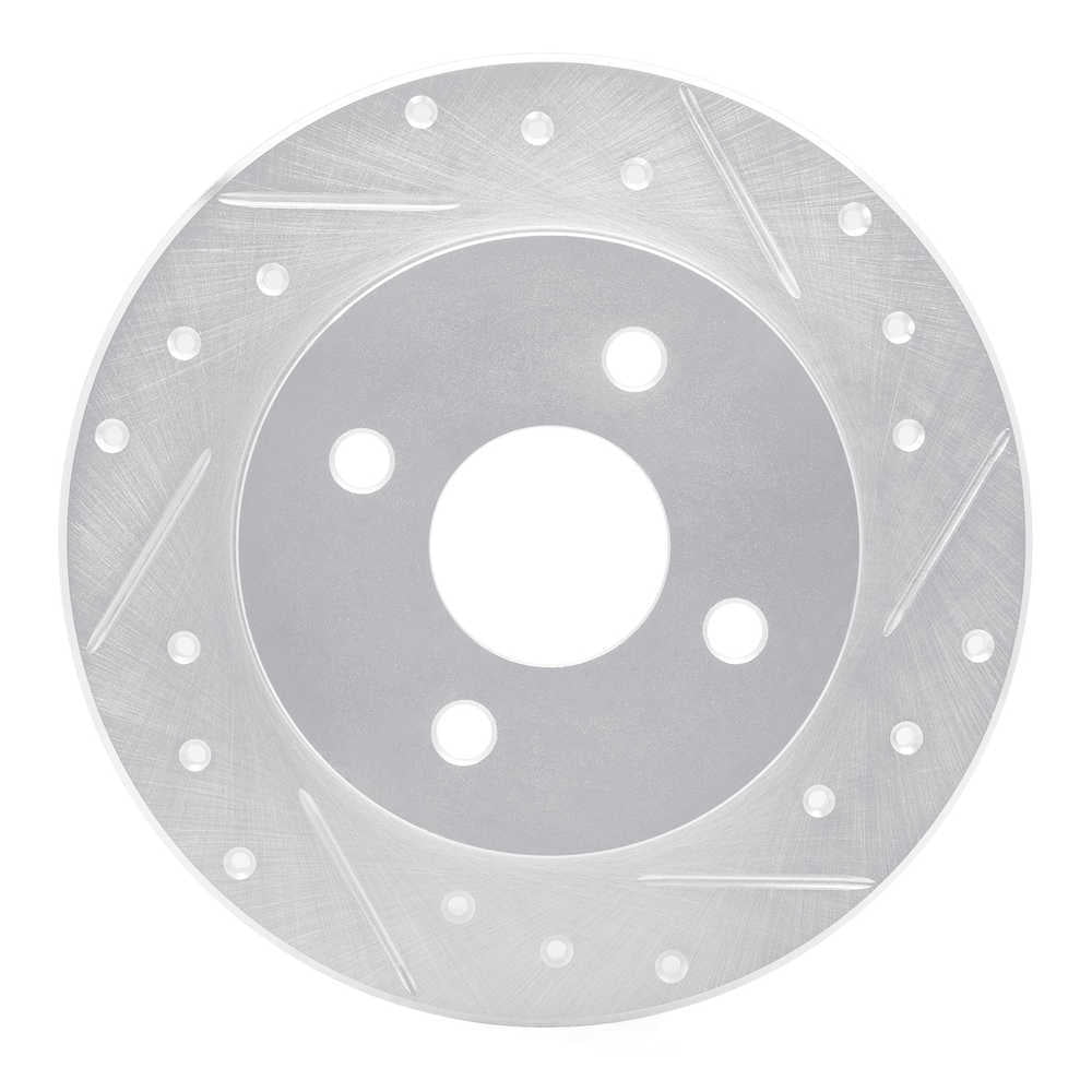 Dynamic Friction Company 631-53000R DFC Brake Rotor - Drilled And Slotted - Silver