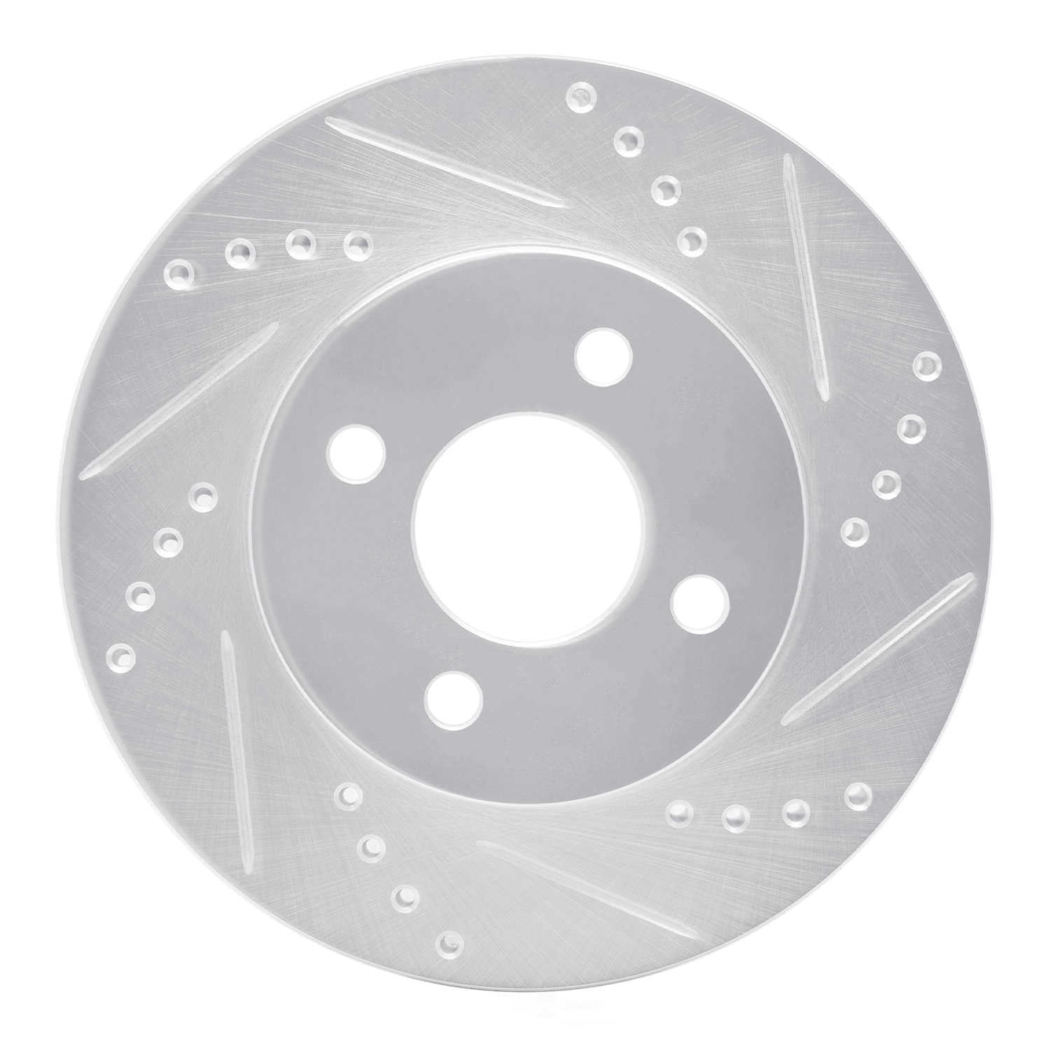 Dynamic Friction Company 631-53002R DFC Brake Rotor - Drilled And Slotted - Silver