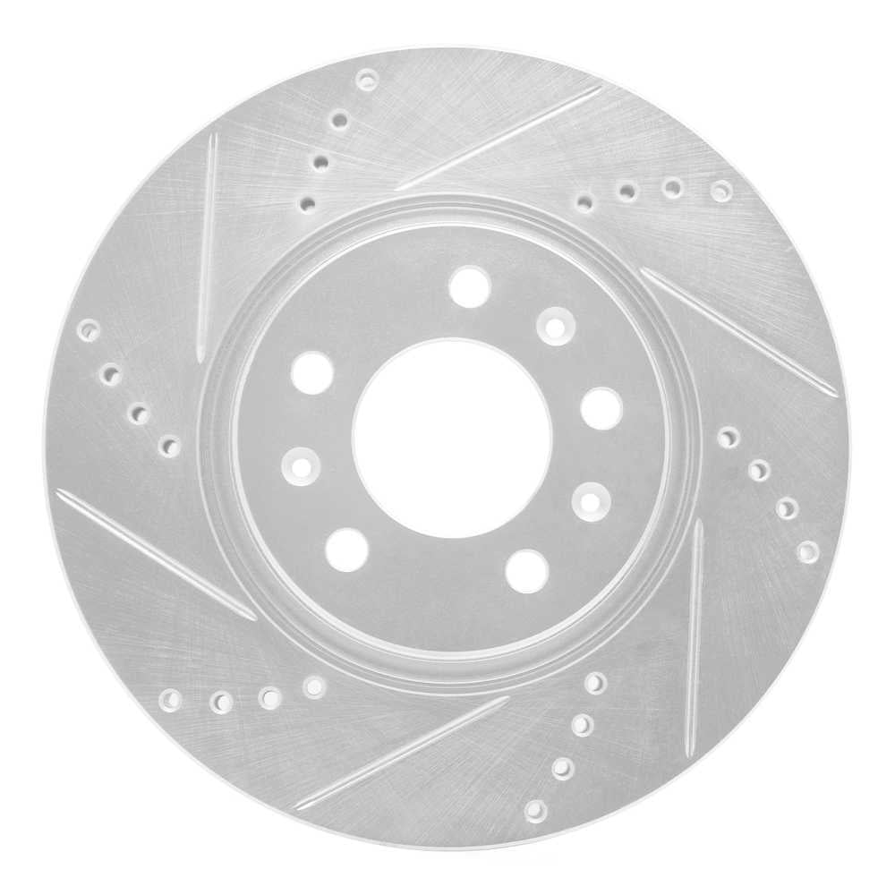 Dynamic Friction Company 631-53005L DFC Brake Rotor - Drilled And Slotted - Silver