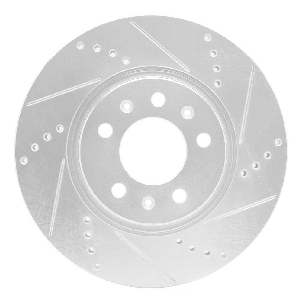 Dynamic Friction Company 631-53005R DFC Brake Rotor - Drilled And Slotted - Silver