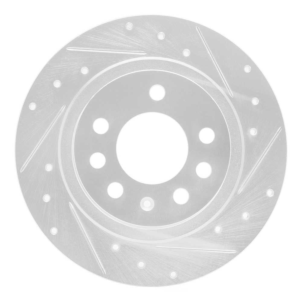 Dynamic Friction Company 631-53006R DFC Brake Rotor - Drilled And Slotted - Silver