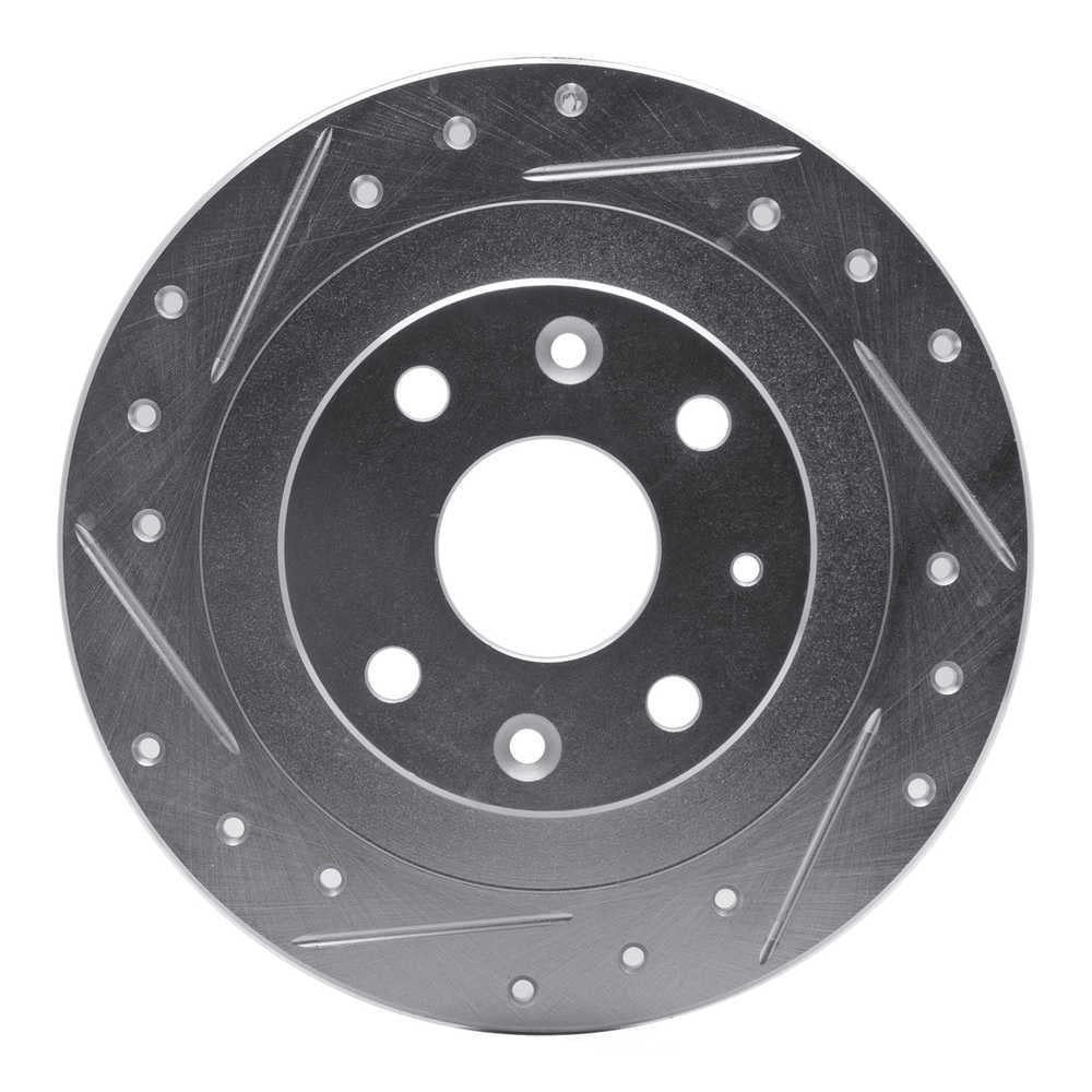 Dynamic Friction Company 631-54003L DFC Brake Rotor - Drilled And Slotted - Silver