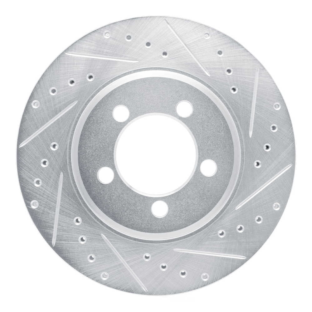 Dynamic Friction Company 631-54043R DFC Brake Rotor - Drilled And Slotted - Silver