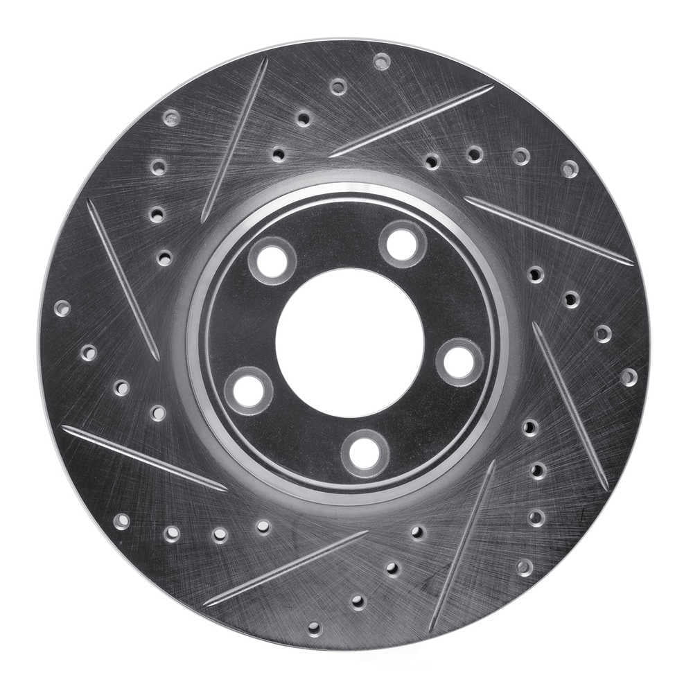 Dynamic Friction Company 631-54044L DFC Brake Rotor - Drilled And Slotted - Silver