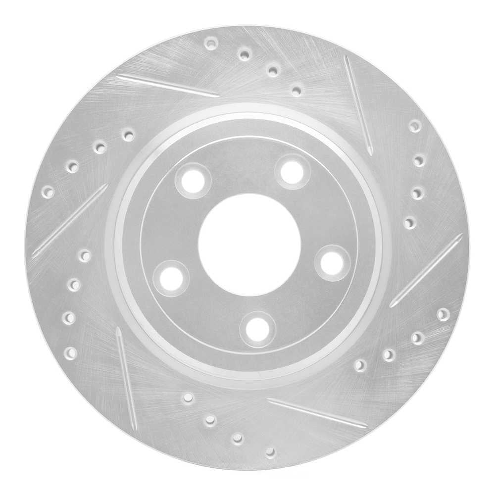 Dynamic Friction Company 631-54046R DFC Brake Rotor - Drilled And Slotted - Silver