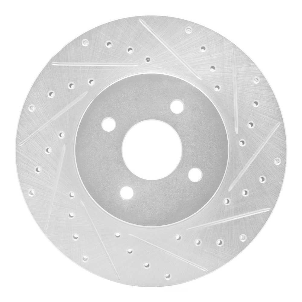 Dynamic Friction Company 631-54050R DFC Brake Rotor - Drilled And Slotted - Silver