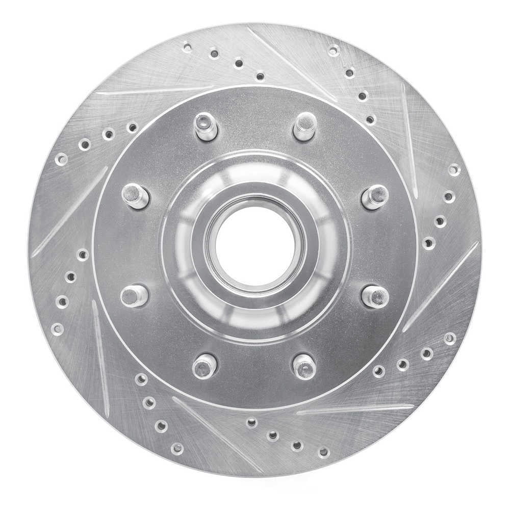 Dynamic Friction Company 631-54163R DFC Brake Rotor - Drilled And Slotted - Silver