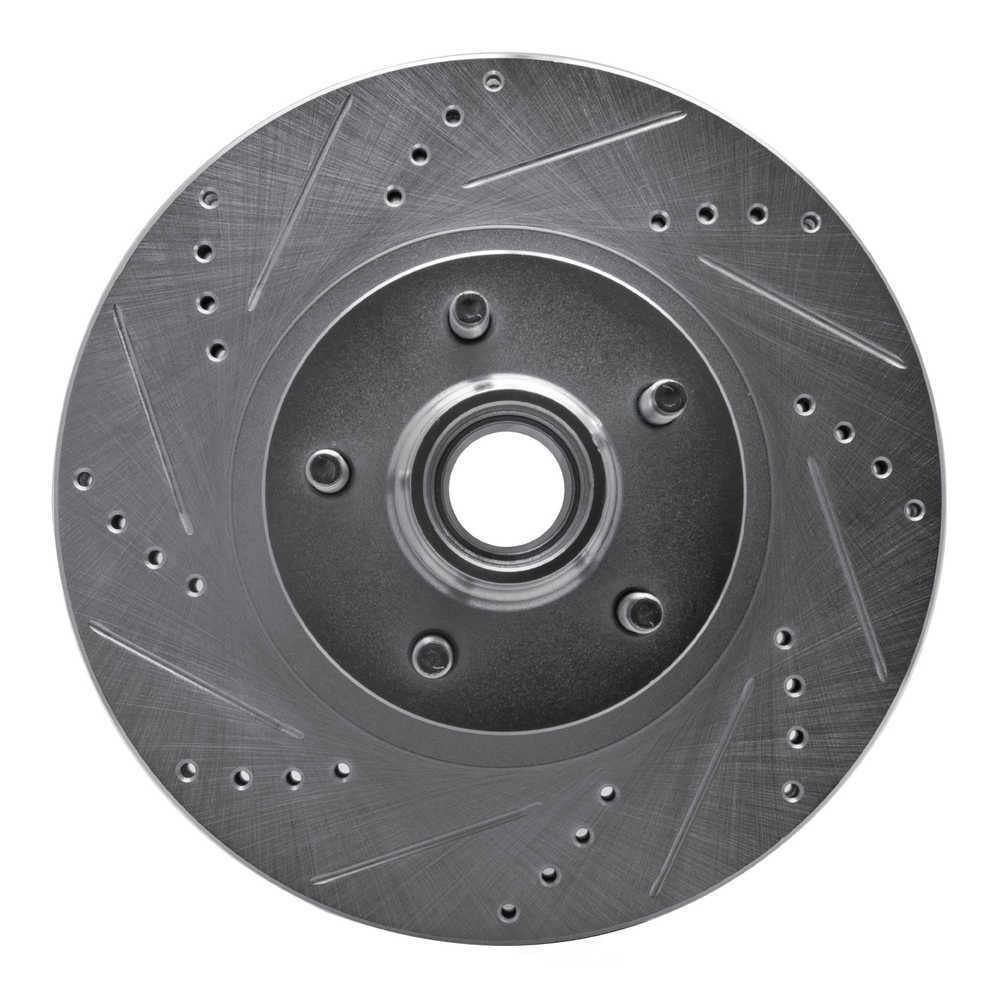Dynamic Friction Company 631-54172L DFC Brake Rotor - Drilled And Slotted - Silver