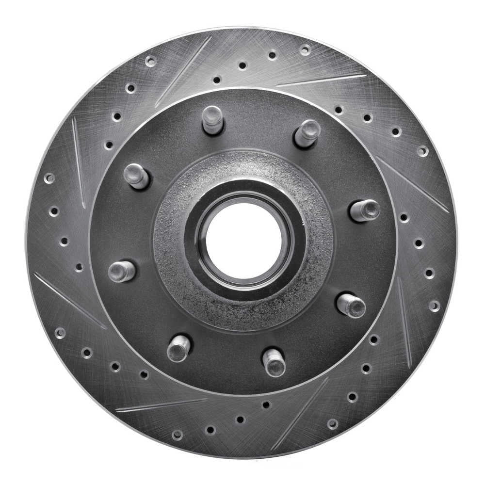Dynamic Friction Company 631-54190L DFC Brake Rotor - Drilled And Slotted - Silver