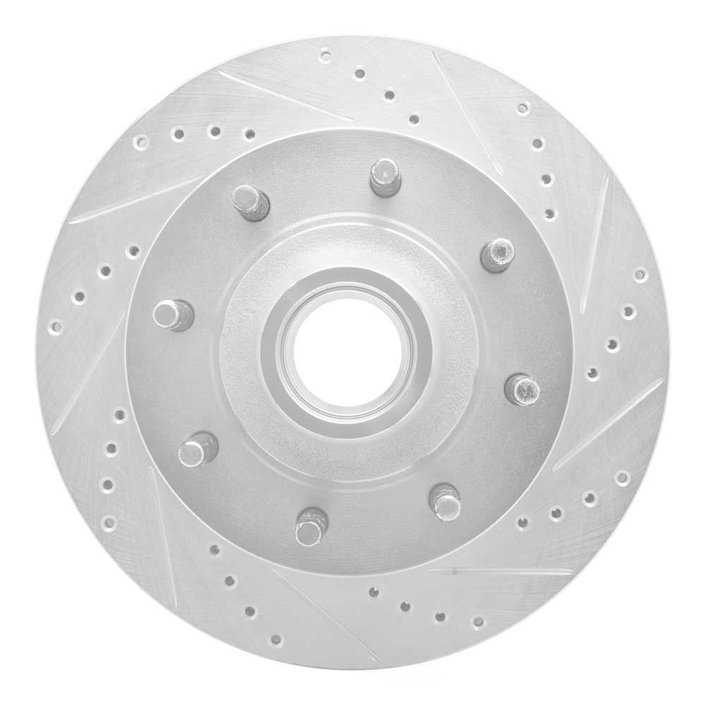 Dynamic Friction Company 631-54190R DFC Brake Rotor - Drilled And Slotted - Silver