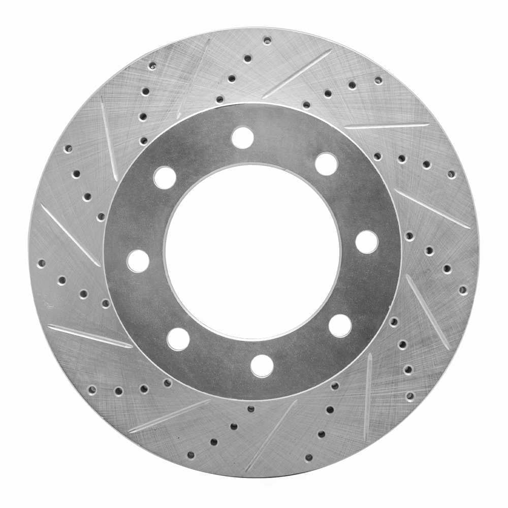Dynamic Friction Company 631-54223L DFC Brake Rotor - Drilled And Slotted - Silver