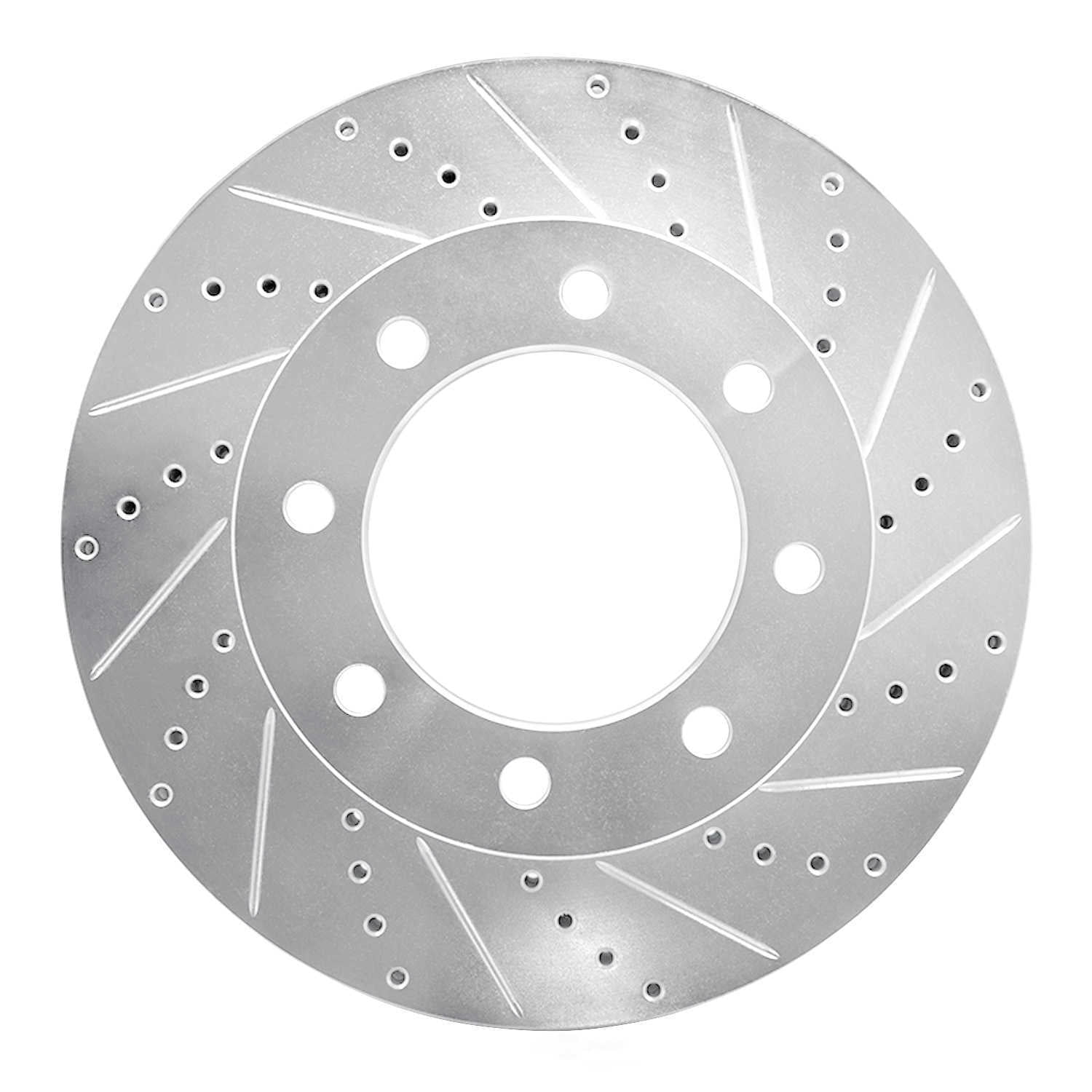 Dynamic Friction Company 631-54223R DFC Brake Rotor - Drilled And Slotted - Silver