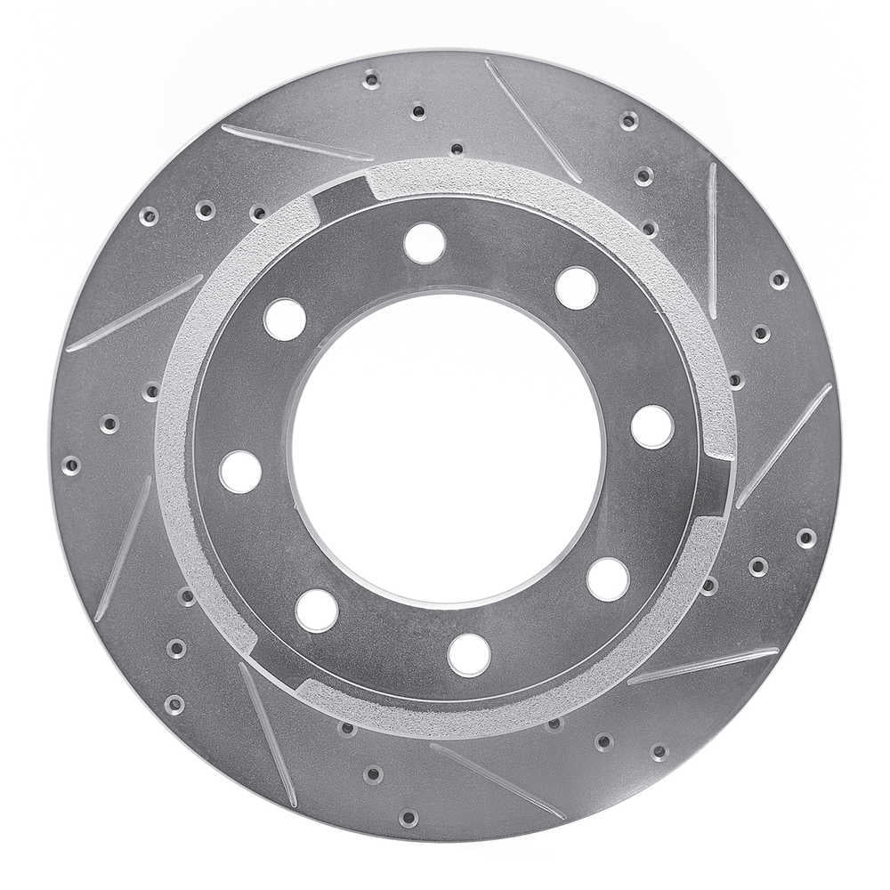 Dynamic Friction Company 631-54227R DFC Brake Rotor - Drilled And Slotted - Silver