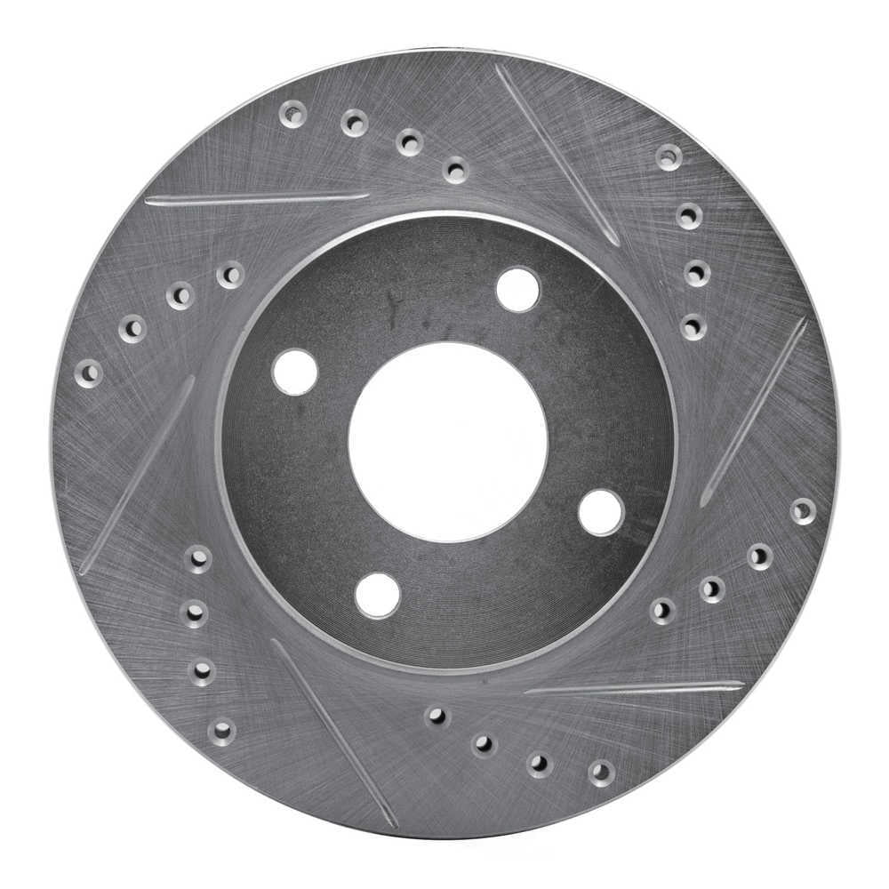 Dynamic Friction Company 631-56013R DFC Brake Rotor - Drilled And Slotted - Silver