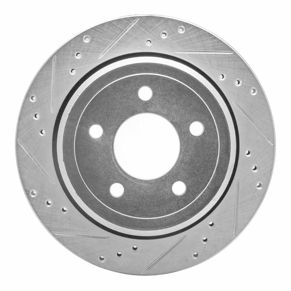 Dynamic Friction Company 631-56020L DFC Brake Rotor - Drilled And Slotted - Silver