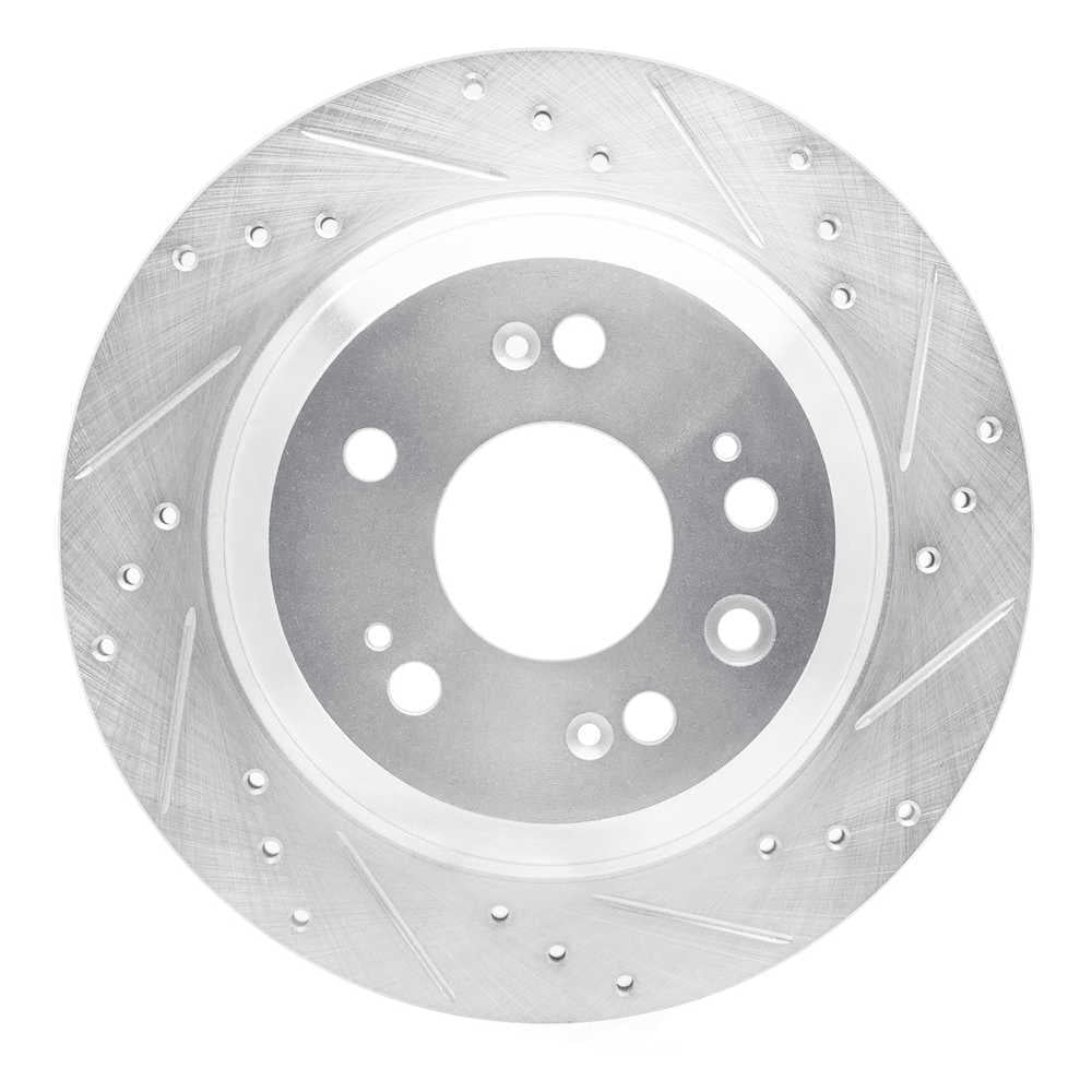 Dynamic Friction Company 631-58022R DFC Brake Rotor - Drilled And Slotted - Silver