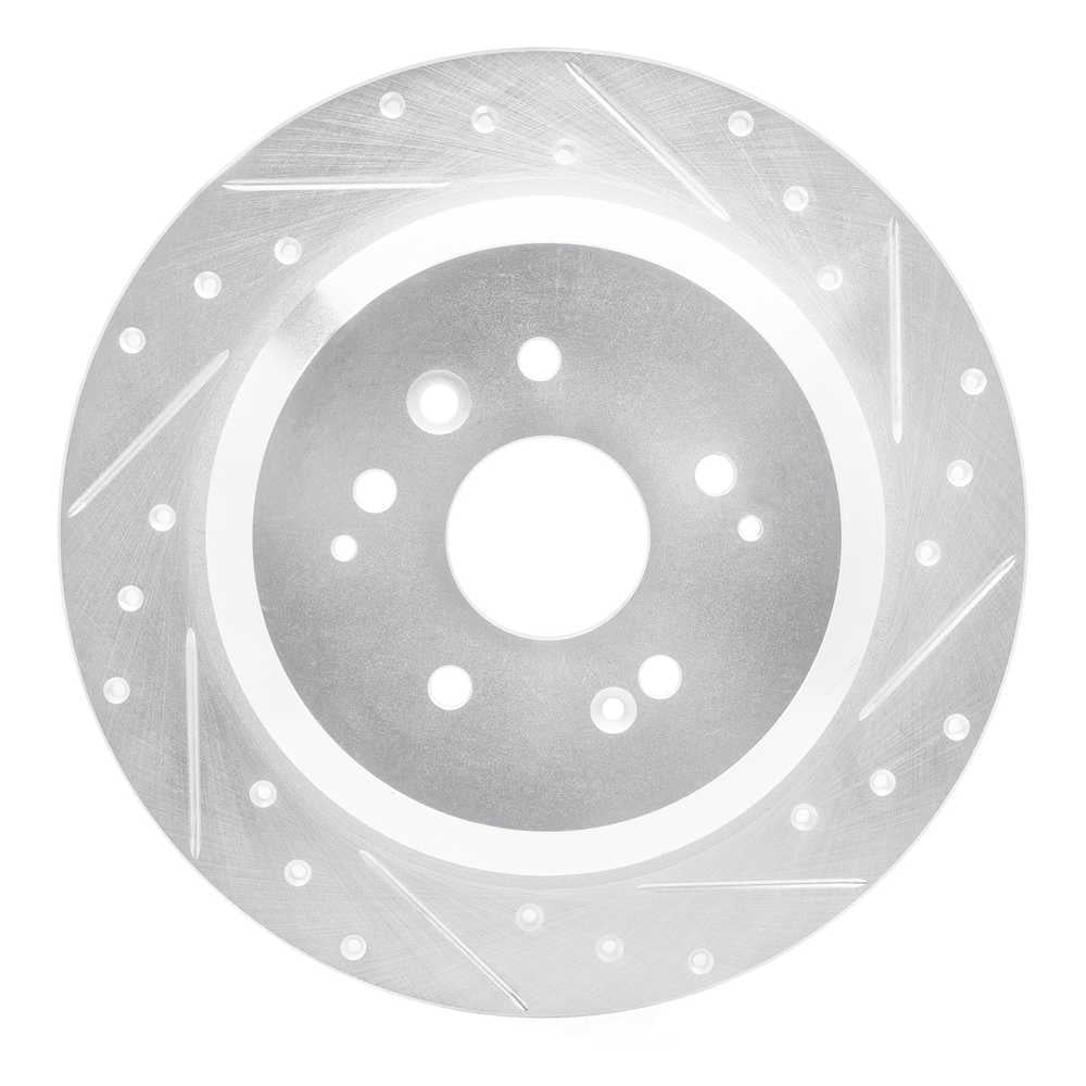 Dynamic Friction Company 631-58028R DFC Brake Rotor - Drilled And Slotted - Silver