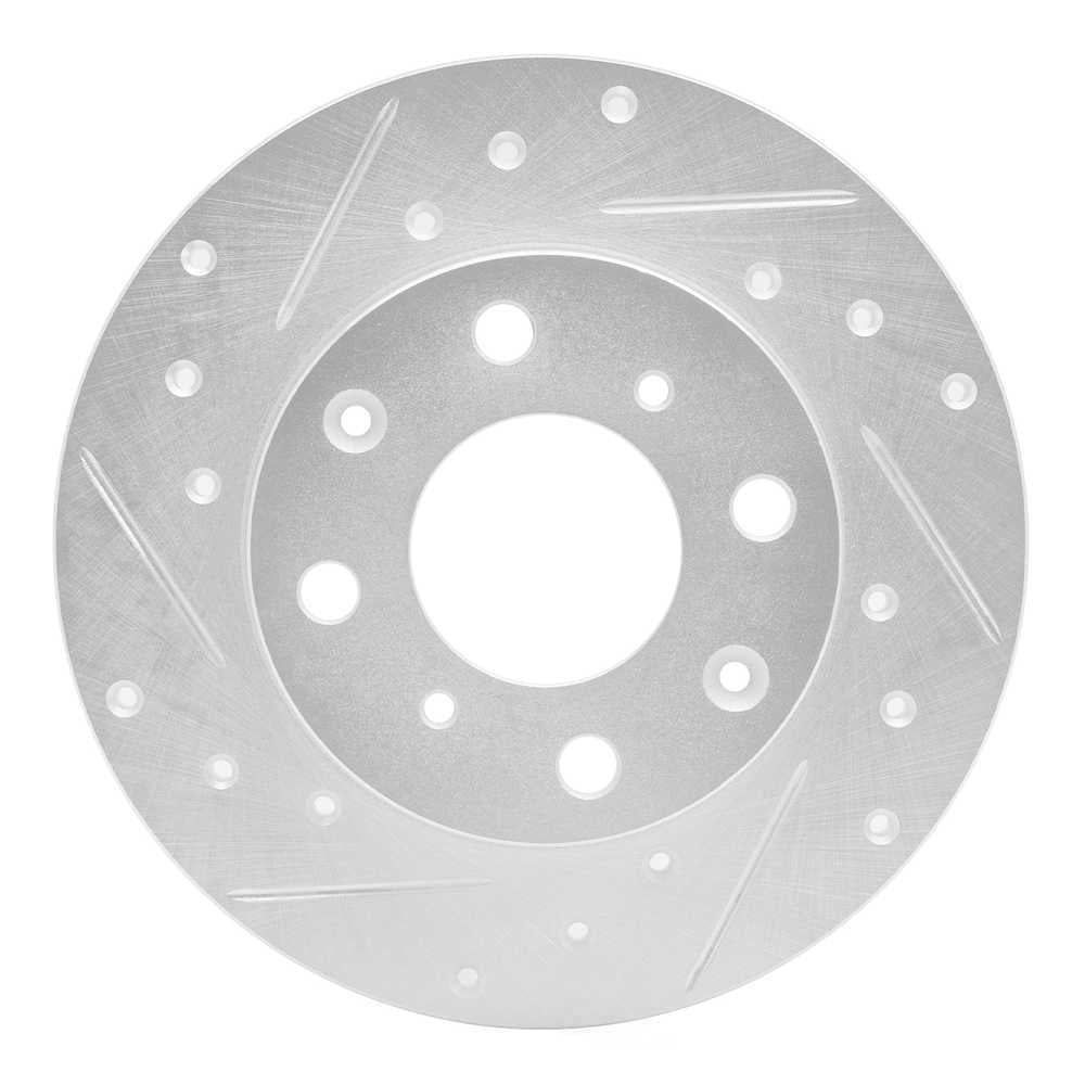 Dynamic Friction Company 631-59009L DFC Brake Rotor - Drilled And Slotted - Silver