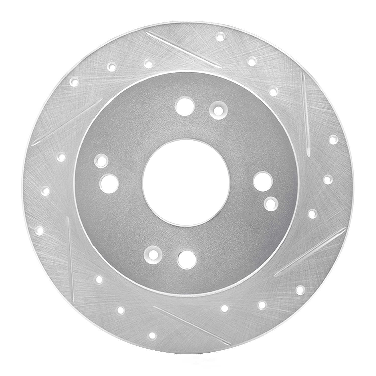 Dynamic Friction Company 631-59019R DFC Brake Rotor - Drilled And Slotted - Silver
