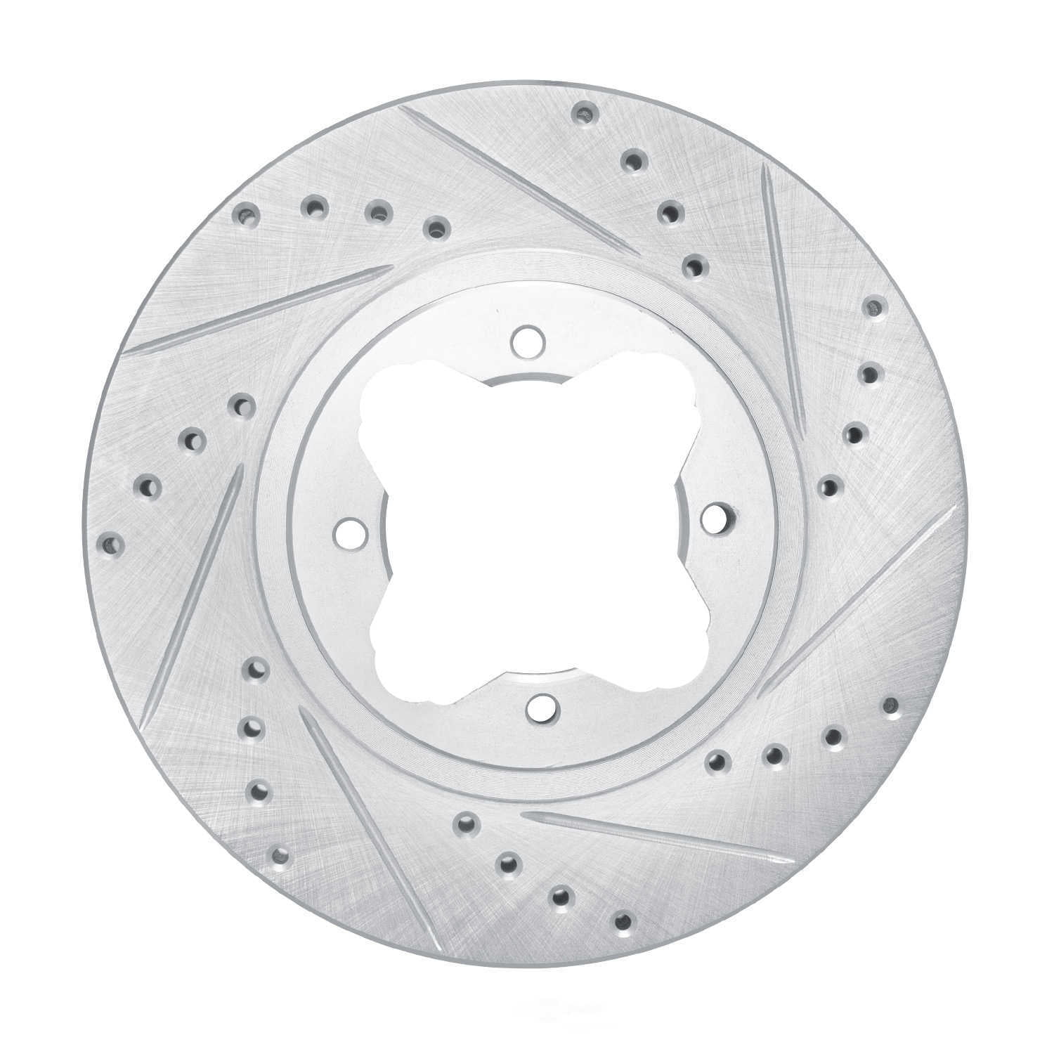 Dynamic Friction Company 631-59020R DFC Brake Rotor - Drilled And Slotted - Silver