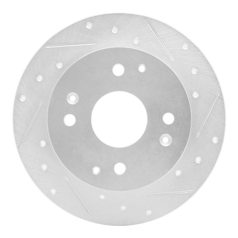 Dynamic Friction Company 631-59025R DFC Brake Rotor - Drilled And Slotted - Silver
