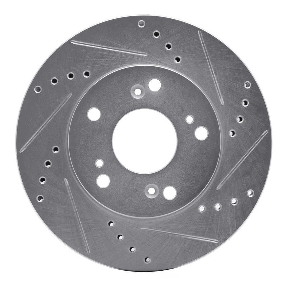 Dynamic Friction Company 631-59036R DFC Brake Rotor - Drilled And Slotted - Silver