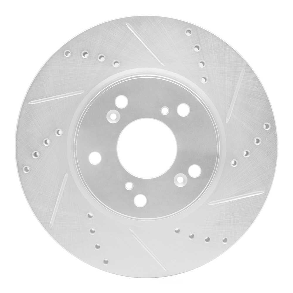 Dynamic Friction Company 631-59037R DFC Brake Rotor - Drilled And Slotted - Silver