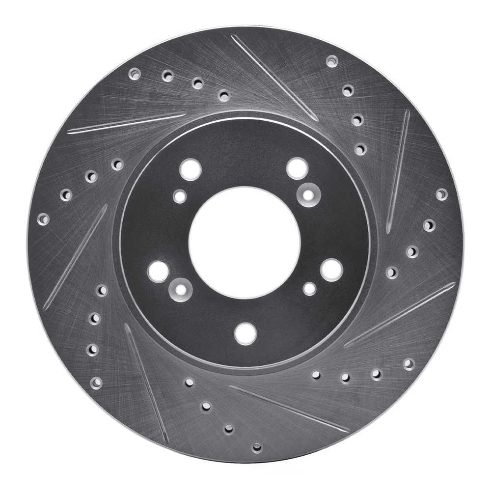 Dynamic Friction Company 631-59040R DFC Brake Rotor - Drilled And Slotted - Silver