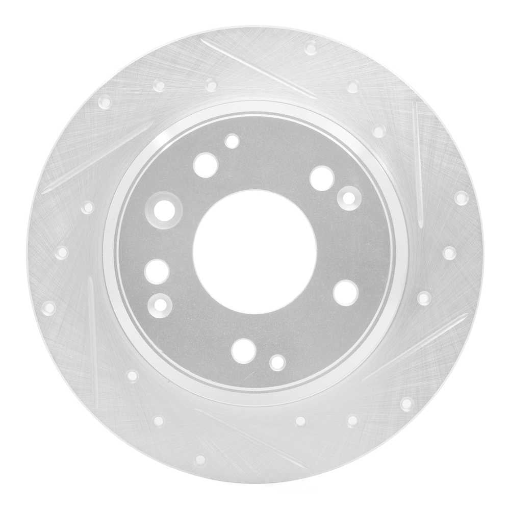 Dynamic Friction Company 631-59041R DFC Brake Rotor - Drilled And Slotted - Silver