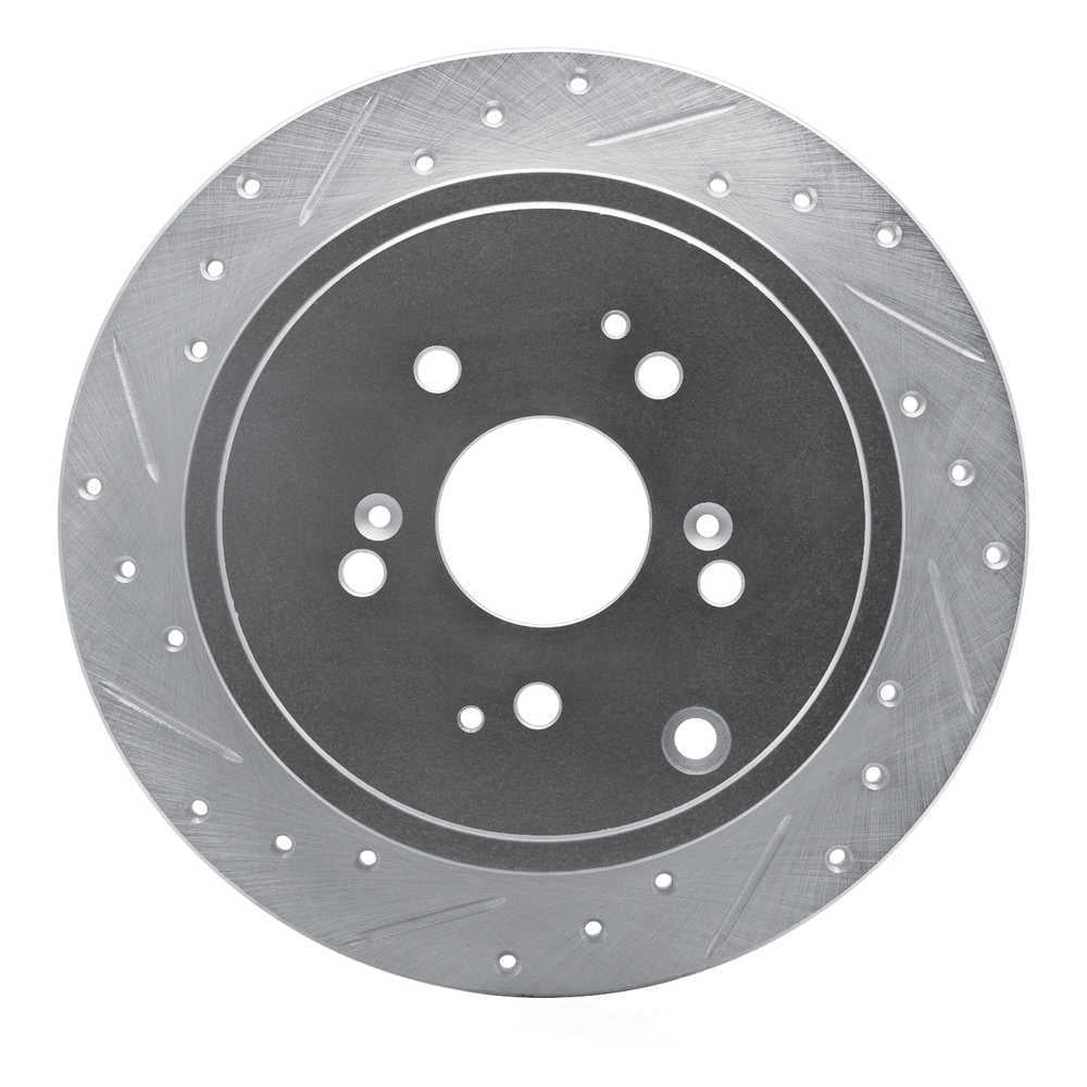 Dynamic Friction Company 631-59044L DFC Brake Rotor - Drilled And Slotted - Silver