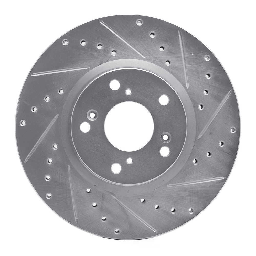 Dynamic Friction Company 631-59045R DFC Brake Rotor - Drilled And Slotted - Silver