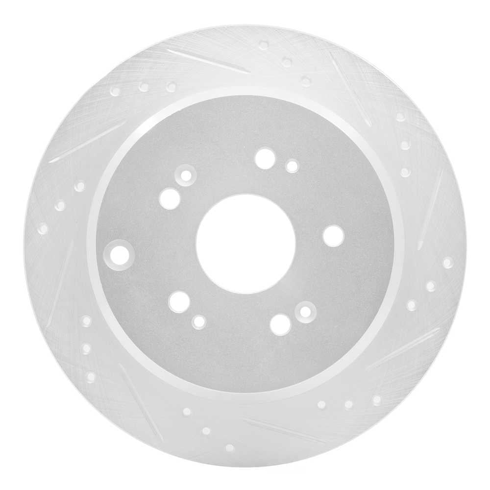 Dynamic Friction Company 631-59048R DFC Brake Rotor - Drilled And Slotted - Silver