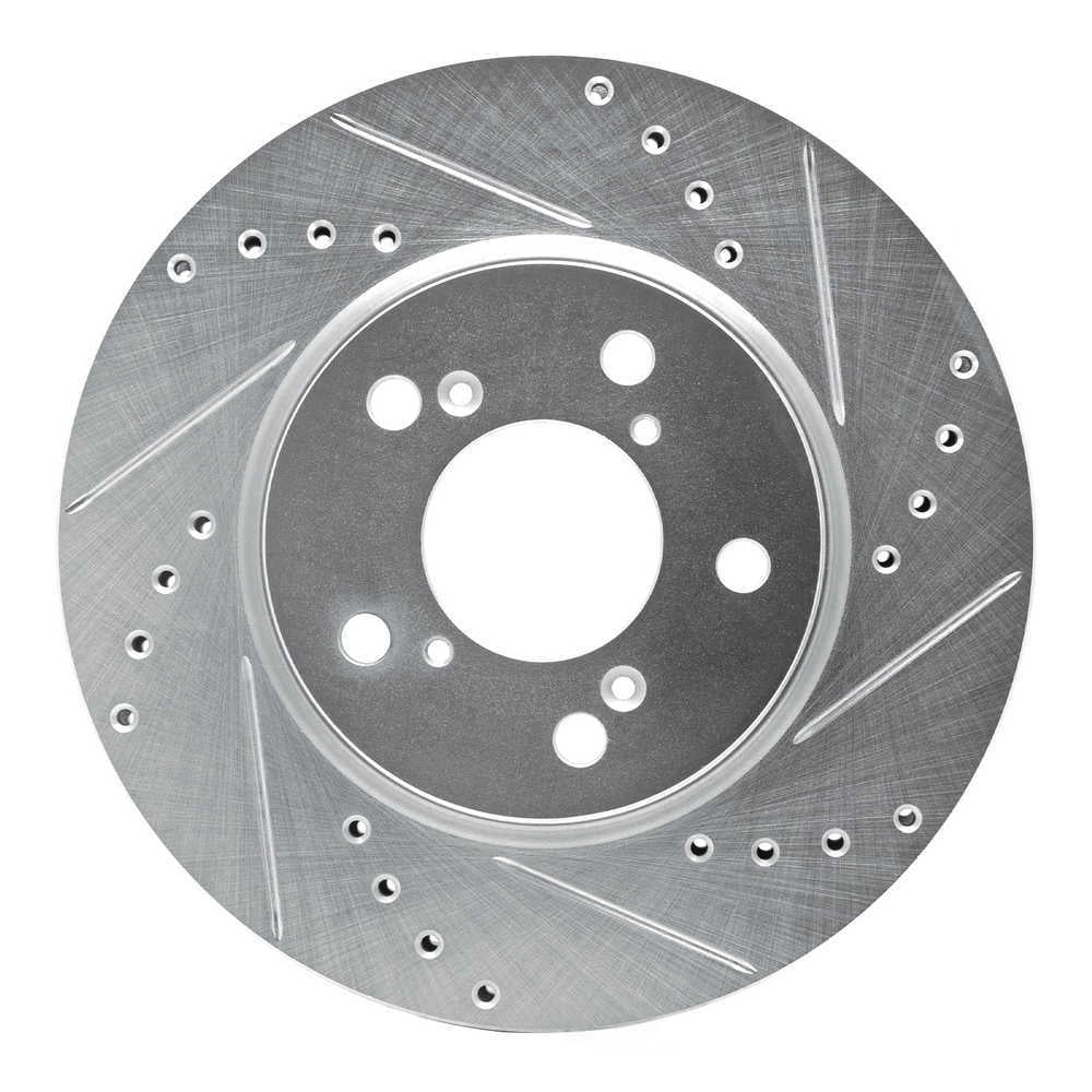 Dynamic Friction Company 631-59049R DFC Brake Rotor - Drilled And Slotted - Silver