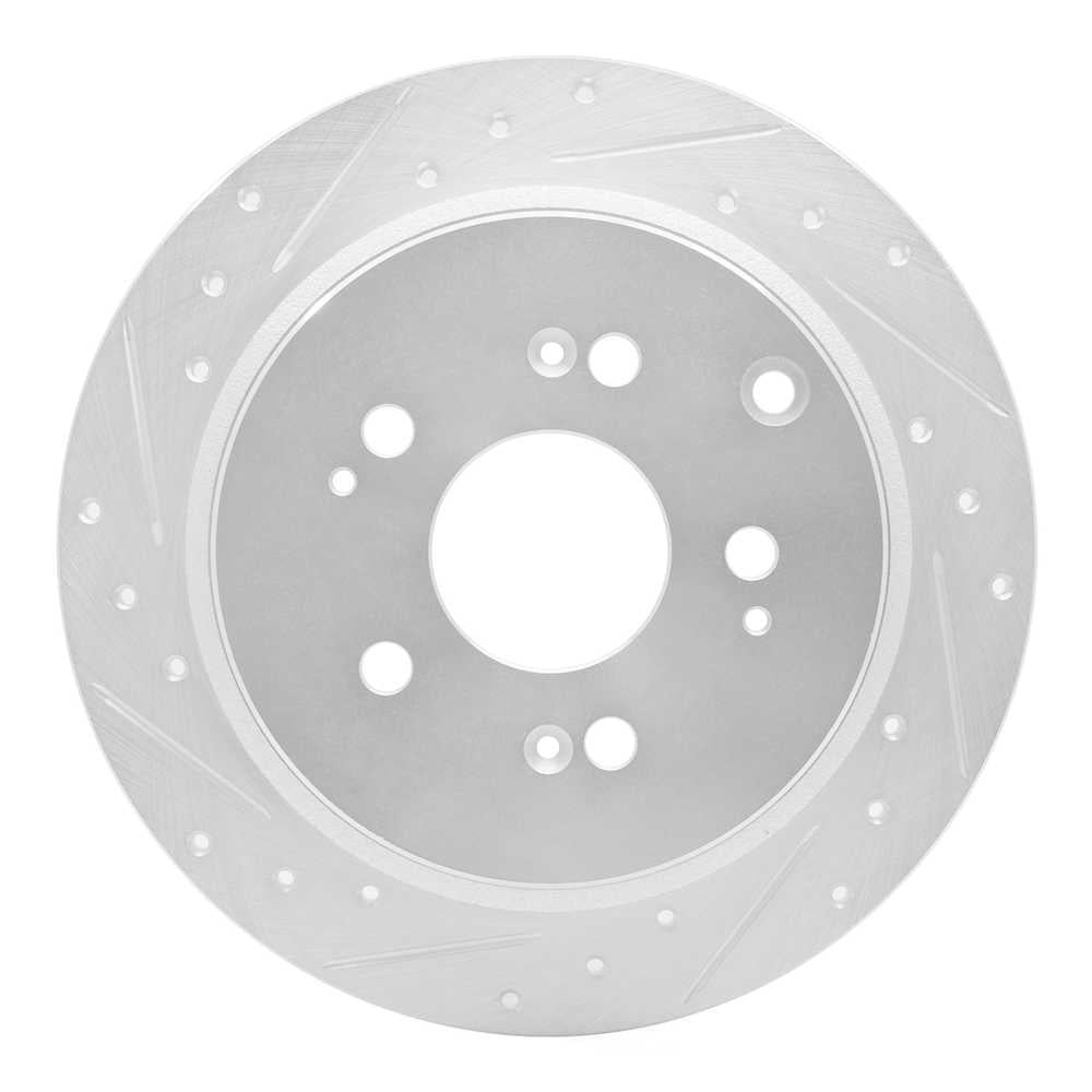 Dynamic Friction Company 631-59050L DFC Brake Rotor - Drilled And Slotted - Silver