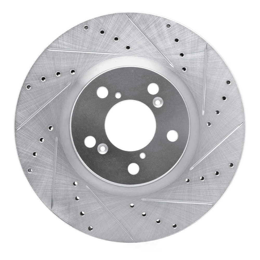 Dynamic Friction Company 631-59053R DFC Brake Rotor - Drilled And Slotted - Silver