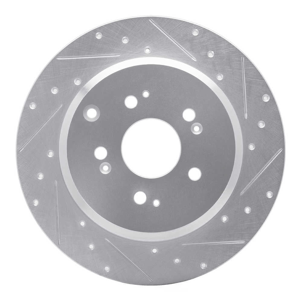 Dynamic Friction Company 631-59054R DFC Brake Rotor - Drilled And Slotted - Silver