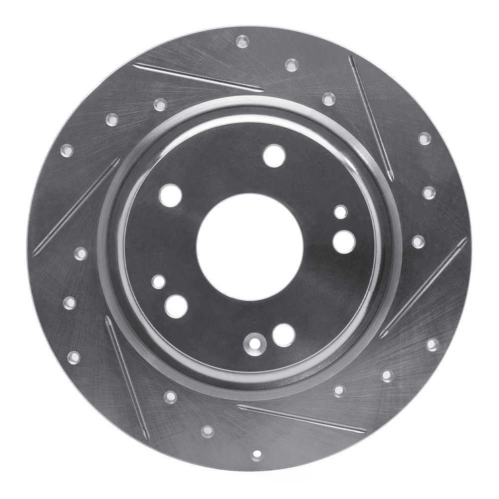 Dynamic Friction Company 631-59068R DFC Brake Rotor - Drilled And Slotted - Silver