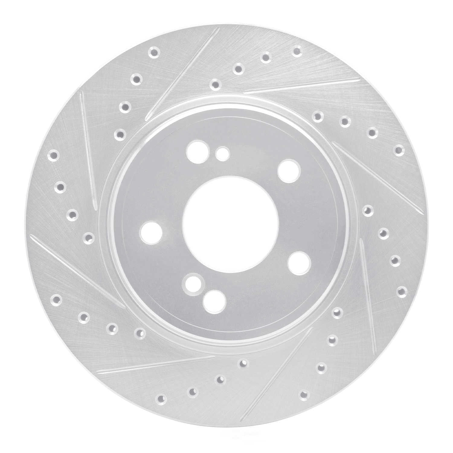 Dynamic Friction Company 631-63030L DFC Brake Rotor - Drilled And Slotted - Silver