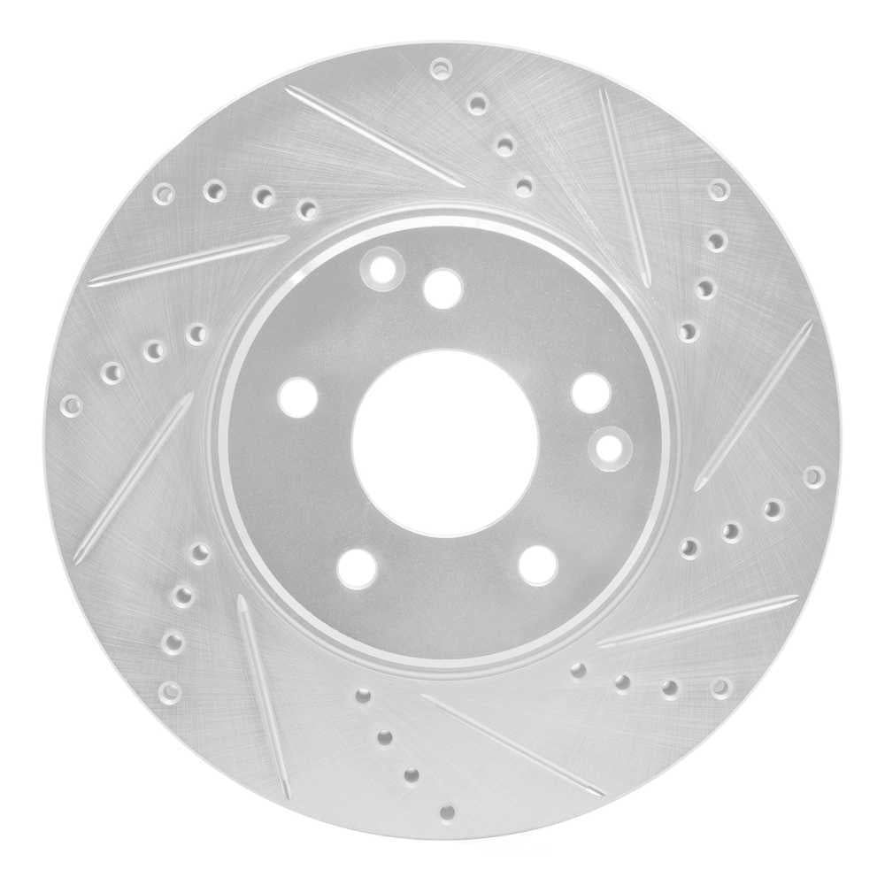 Dynamic Friction Company 631-63048R DFC Brake Rotor - Drilled And Slotted - Silver