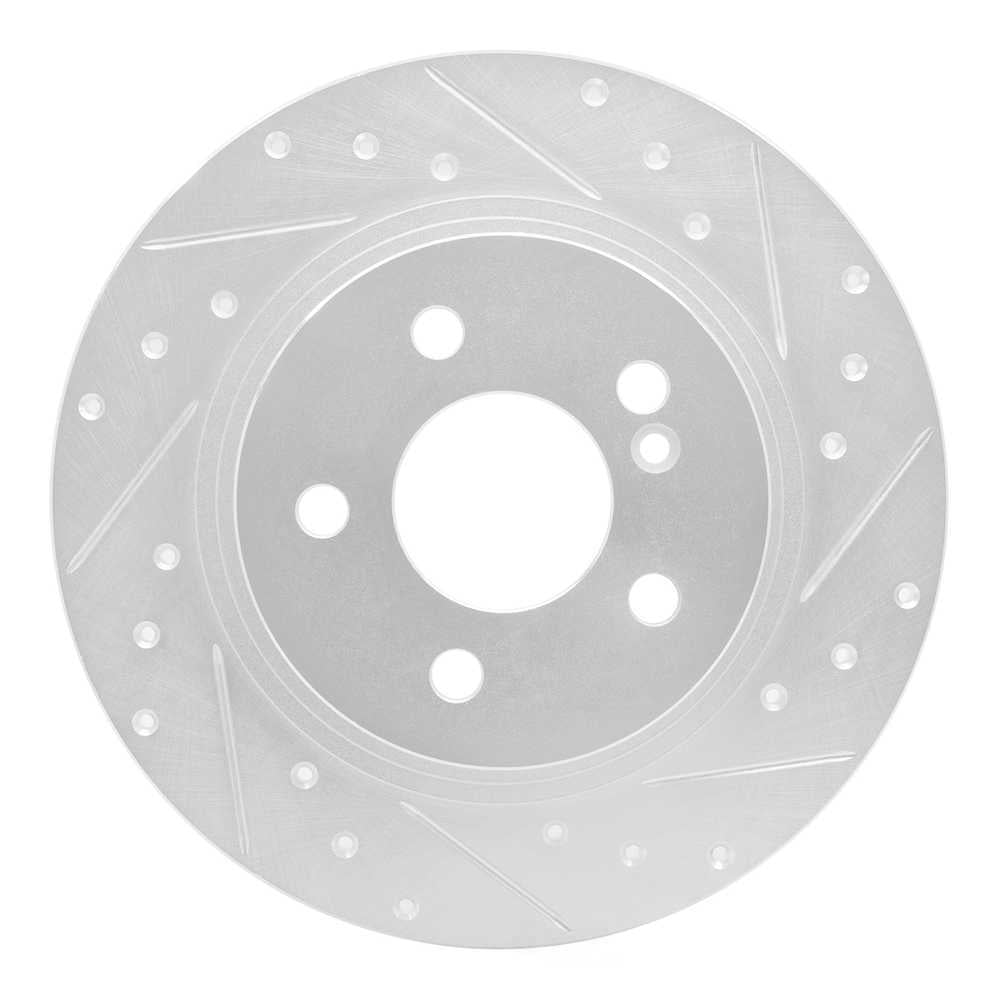 Dynamic Friction Company 631-63086R DFC Brake Rotor - Drilled And Slotted - Silver