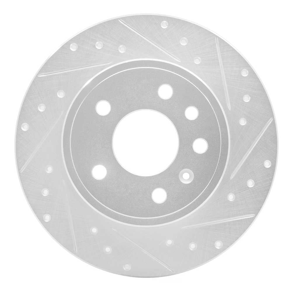 Dynamic Friction Company 631-65010R DFC Brake Rotor - Drilled And Slotted - Silver