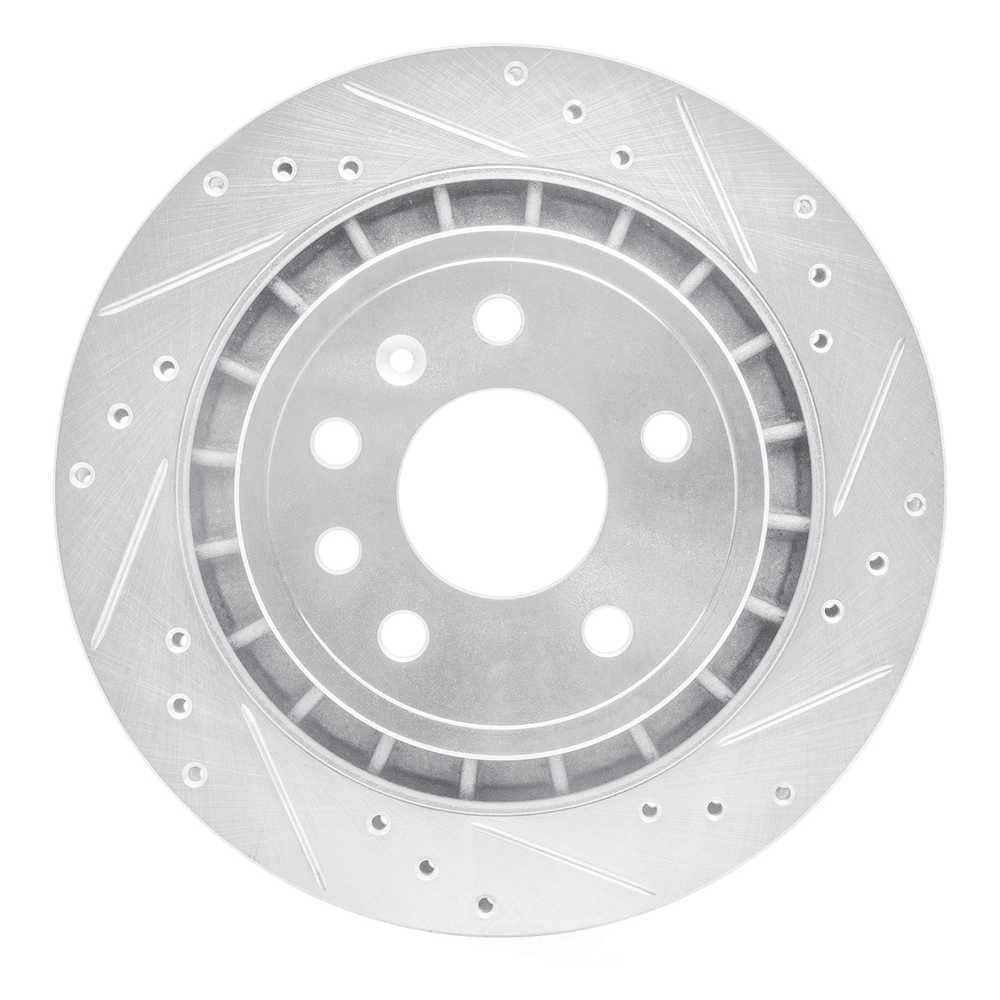 Dynamic Friction Company 631-65014R DFC Brake Rotor - Drilled And Slotted - Silver