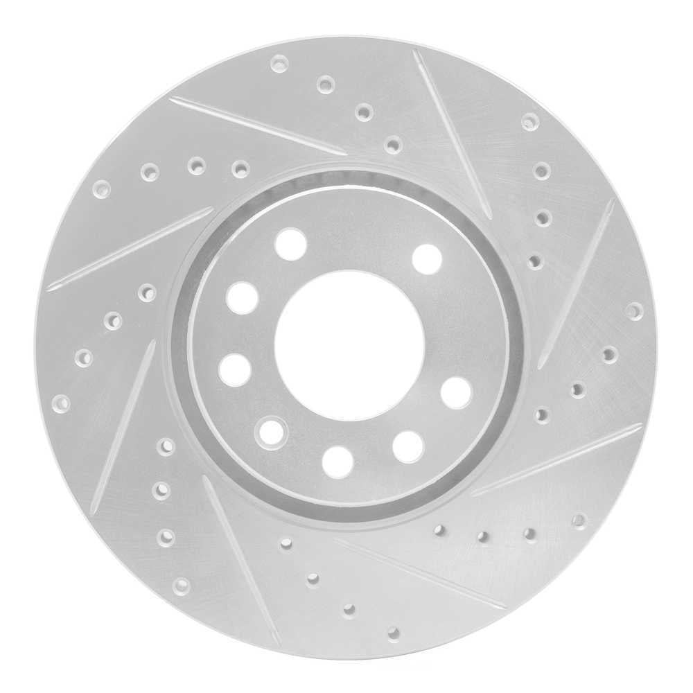 Dynamic Friction Company 631-65016R DFC Brake Rotor - Drilled And Slotted - Silver