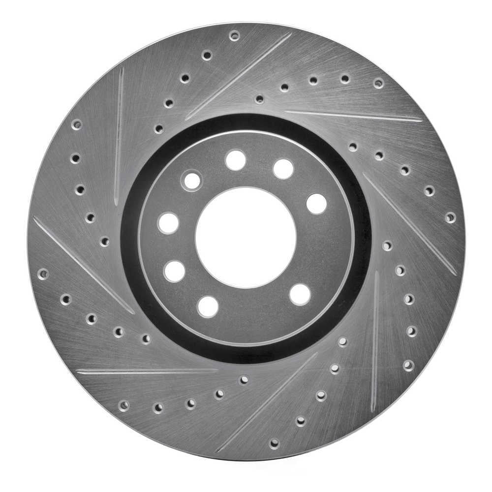 Dynamic Friction Company 631-65019L DFC Brake Rotor - Drilled And Slotted - Silver
