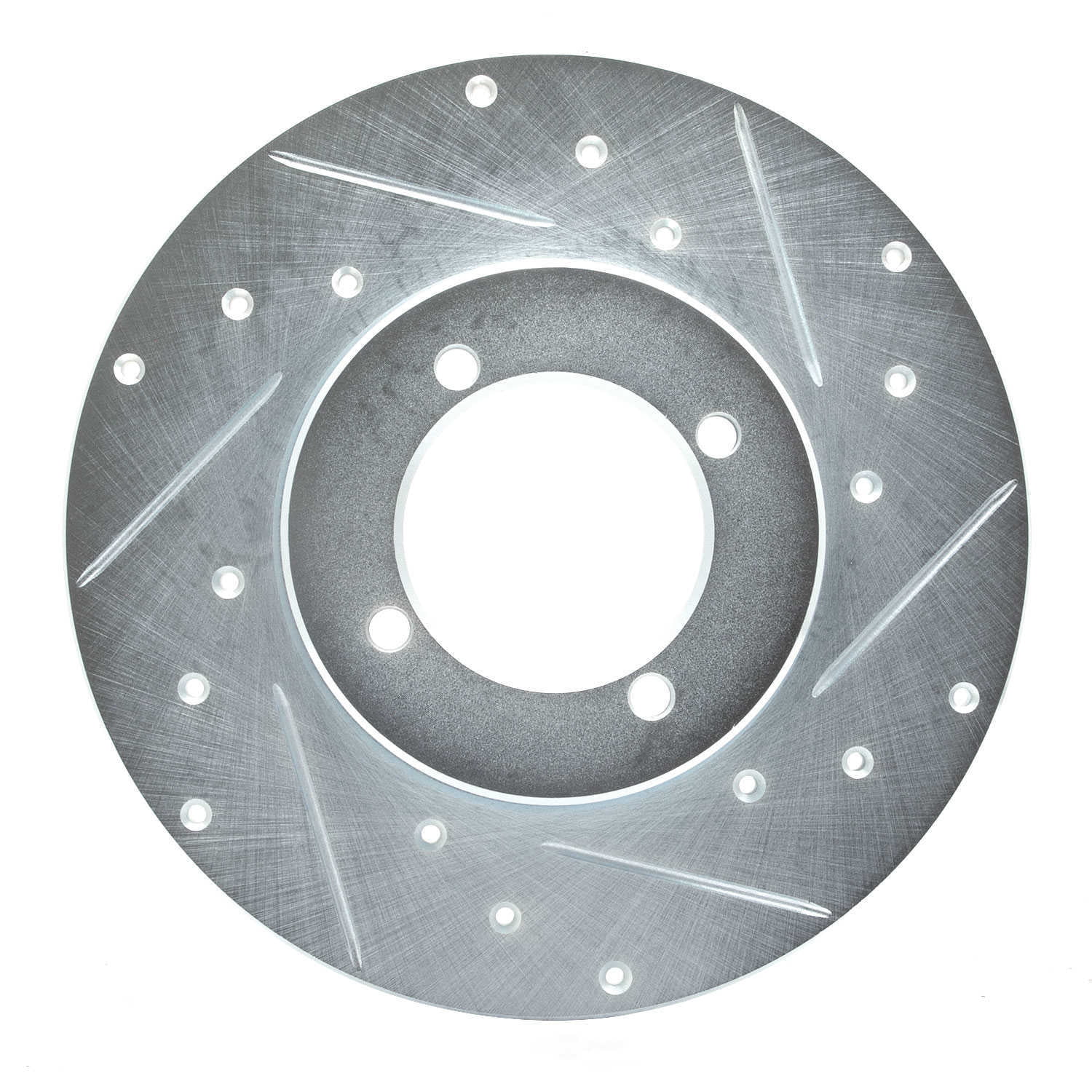 Dynamic Friction Company 631-67004R DFC Brake Rotor - Drilled And Slotted - Silver