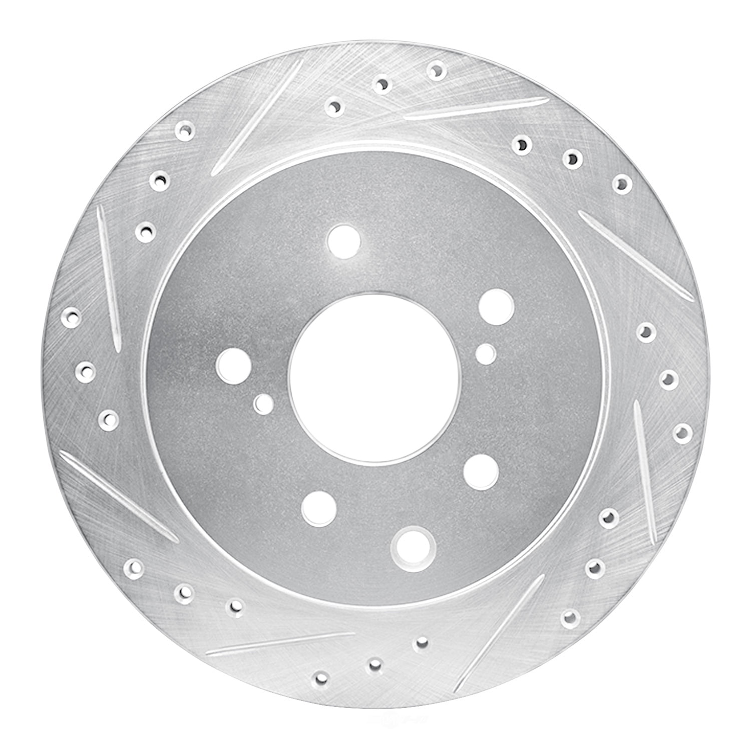 Dynamic Friction Company 631-68004L DFC Brake Rotor - Drilled And Slotted - Silver