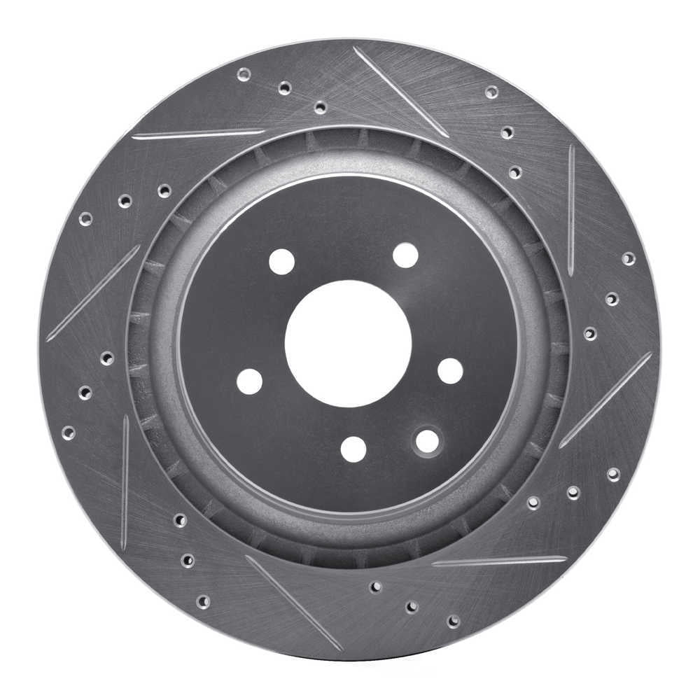 Dynamic Friction Company 631-68013R DFC Brake Rotor - Drilled And Slotted - Silver