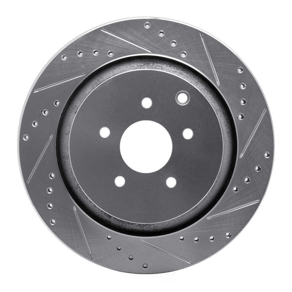 Dynamic Friction Company 631-68015R DFC Brake Rotor - Drilled And Slotted - Silver
